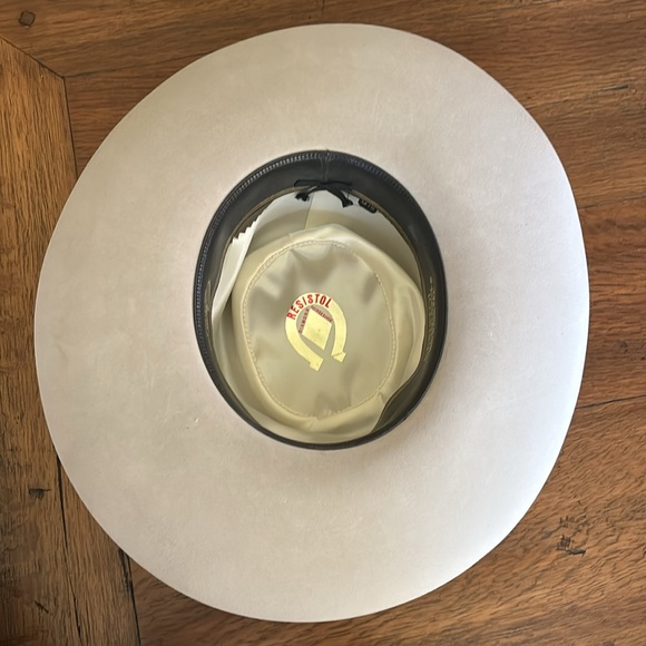 Resistol Diamond Horseshoe western cowboy cowgirl felt hat with feather band - Picture 16 of 16